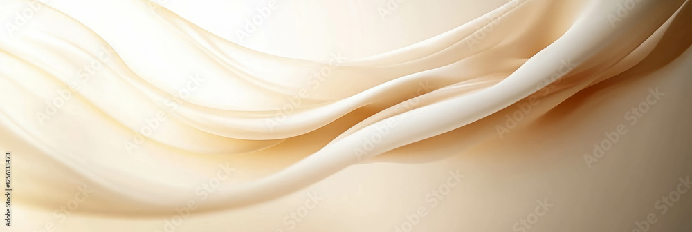 Poster flowing curves create smooth transitions for a graceful visual experience in bright hues