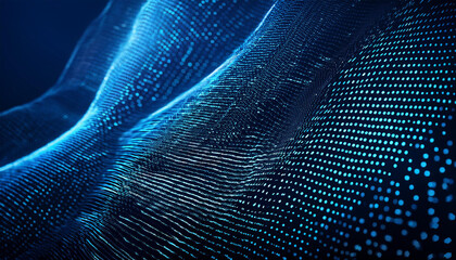 digital blue dots background