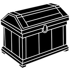 treasure chest isolated
