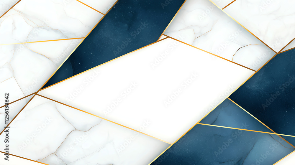 Poster abstract background featuring marble texture with gold accents, creating modern and elegant design. 