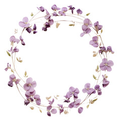 PNG Real pressed lilac flowers jewelry wreath petal.