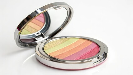 Multicolored Compact Powder Makeup