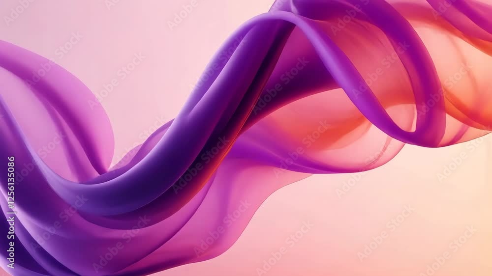 Poster abstract gradient wave in motion