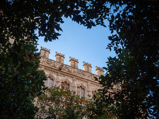 Spain Valencia city landscape buildings, catadral, churc, towers