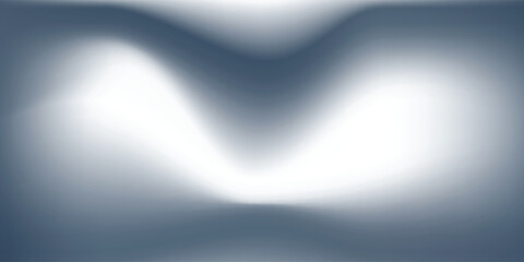 Blue white gradient abstract pattern studio background Light gives luxurious shine. Walls and floor of room sparkling, flat metal, with deep curves and dimensions. cool tone, feeling of water.