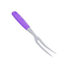 Carving Fork, Kitchen Vector Illustration Isolated