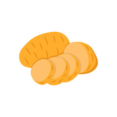 Potatoes, Kitchen Vector Illustration Isolated