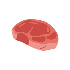 Meat, Kitchen Vector Illustration Isolated