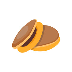 Dorayaki, Sweets Vector Illustration Isolated