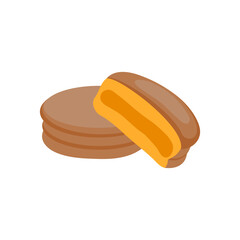 Alfajores, Sweets Vector Illustration Isolated