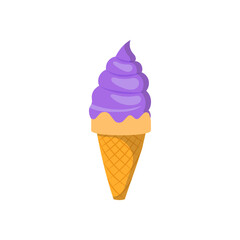 Ice Cream, Sweets Vector Illustration Isolated