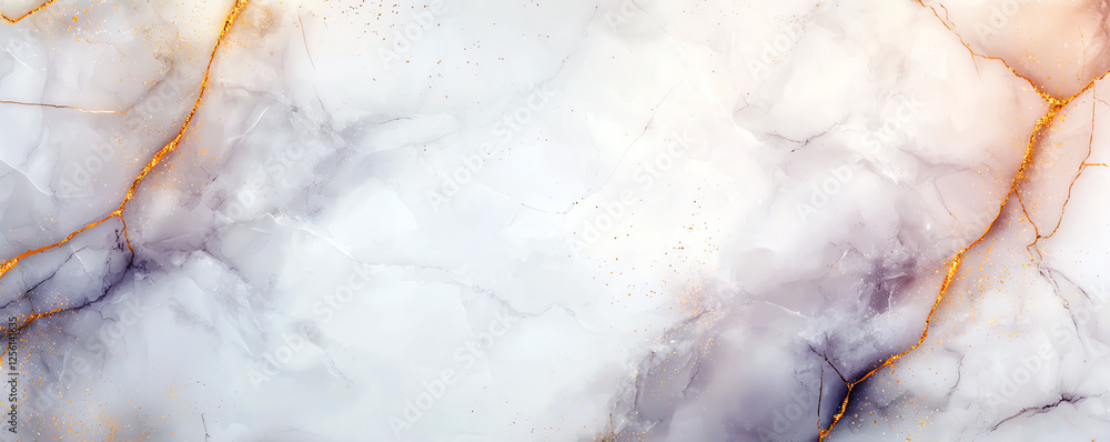 Poster abstract marble texture with golden cracks, showcasing elegance and luxury. this design features sof