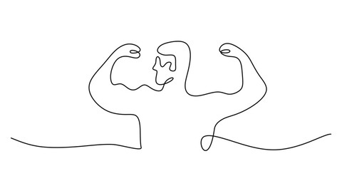 Continuous One line drawing of Gratitude. Expressing gratitude and appreciation.