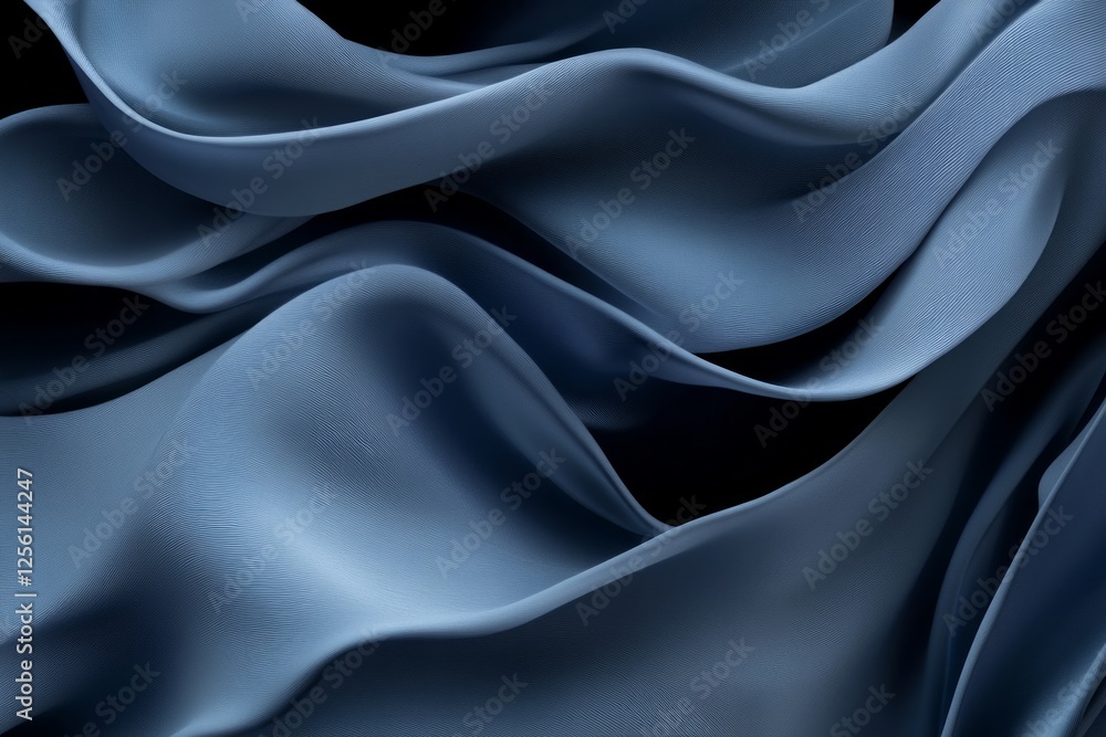 Poster serene blue gradient with soft water texture for text placement. generative ai