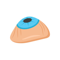 Prosthetic, Eye, Disability Vector Illustration Isolated