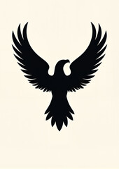 Obraz premium Majestic bald eagle silhouette soaring, symbol of freedom
