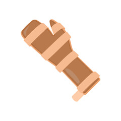 Wrist, Brace, Splint, Disability Vector Illustration Isolated