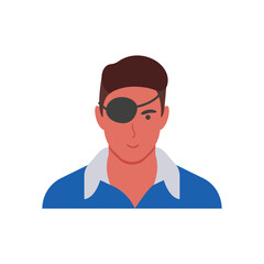 Eye, Patch, Disability Vector Illustration Isolated