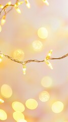 Twinkling lights decoration cozy room warm atmosphere close-up holiday spirit