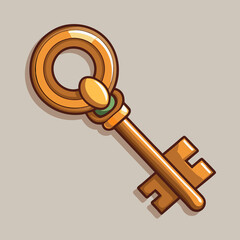 bronze key