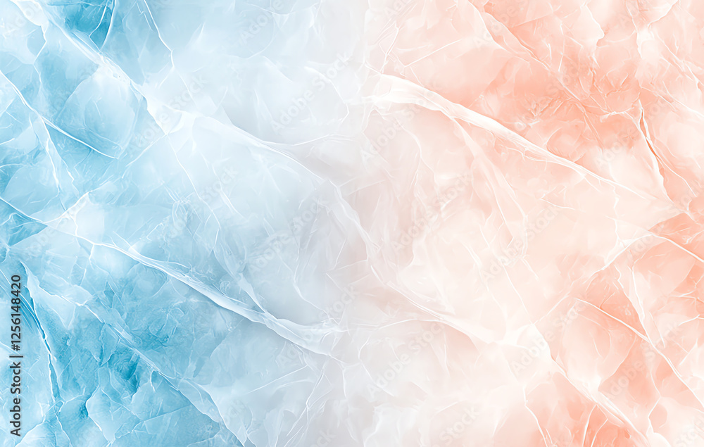 Aufkleber crisp marble texture featuring creamy style with blue and pink colors, creating serene and calming a