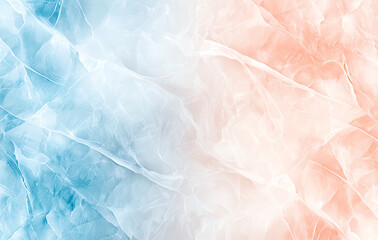Obraz premium Crisp marble texture featuring creamy style with blue and pink colors, creating serene and calming atmosphere. Ideal for backgrounds and design projects