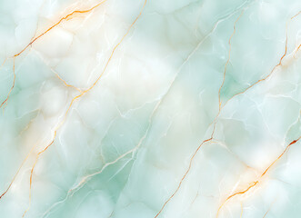 Elegant emerald green marble texture with golden veins, perfect for backgrounds and designs. This serene pattern adds touch of luxury and sophistication to any project
