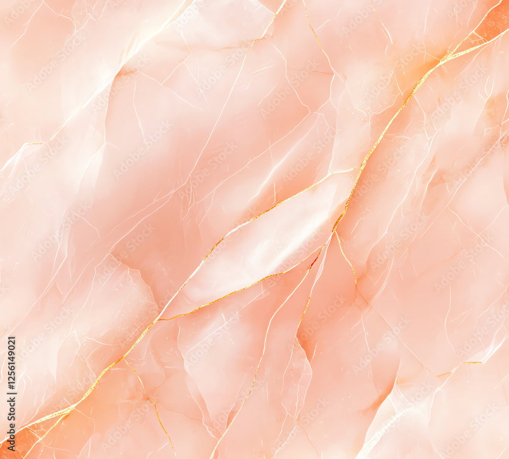 Poster peach marble texture with golden lines, creating elegant and luxurious appearance. this beautiful de