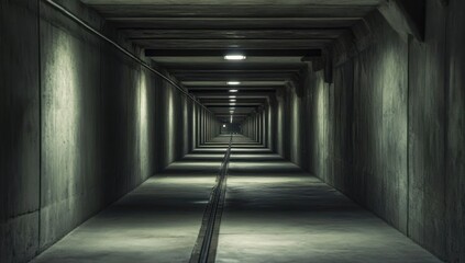 Mysterious Tunnel: A Long Exposure Photography of Concrete Passageway