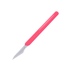 Scalpel, Medicine Flat Vector Illustration - Isolated