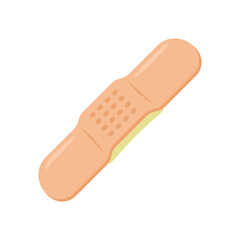 Band Aid, Medicine Flat Vector Illustration - Isolated