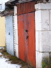 old sheds and garages walls windows doors