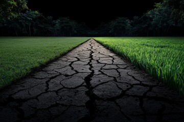 Contrast of Desolation and Abundance in Earth’s Cry for Care. Generative AI