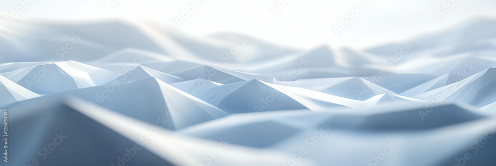 Poster infinite snow dunes create stunning geometric patterns in bright light