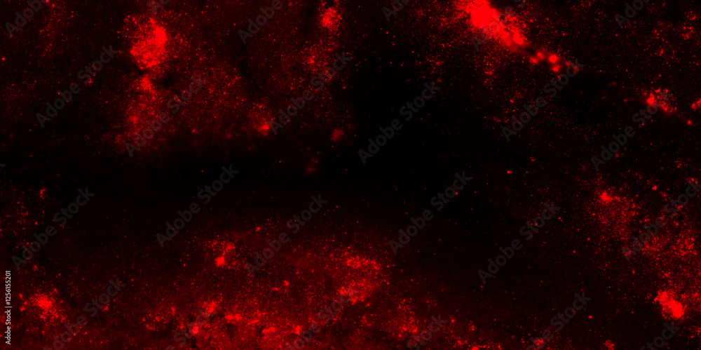 Aufkleber galaxy in red colors background. nebula fractal. space background fantastic outer view with realisti