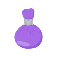 Herbal Bag, Beauty and Spa Vector isolated Illustration