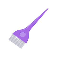 Hair Dye Brush, Beauty and Spa Vector isolated Illustration
