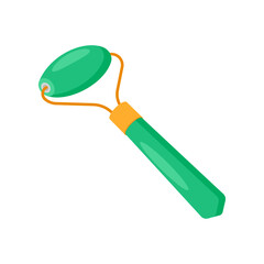 Face Roller, Beauty and Spa Vector isolated Illustration