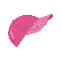 Man Cap, Summer Flat Vector Illustration. Isolated