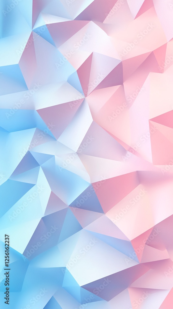 Aufkleber a beautiful abstract background with a gradient of soft pink and blue hues, creating a modern geomet