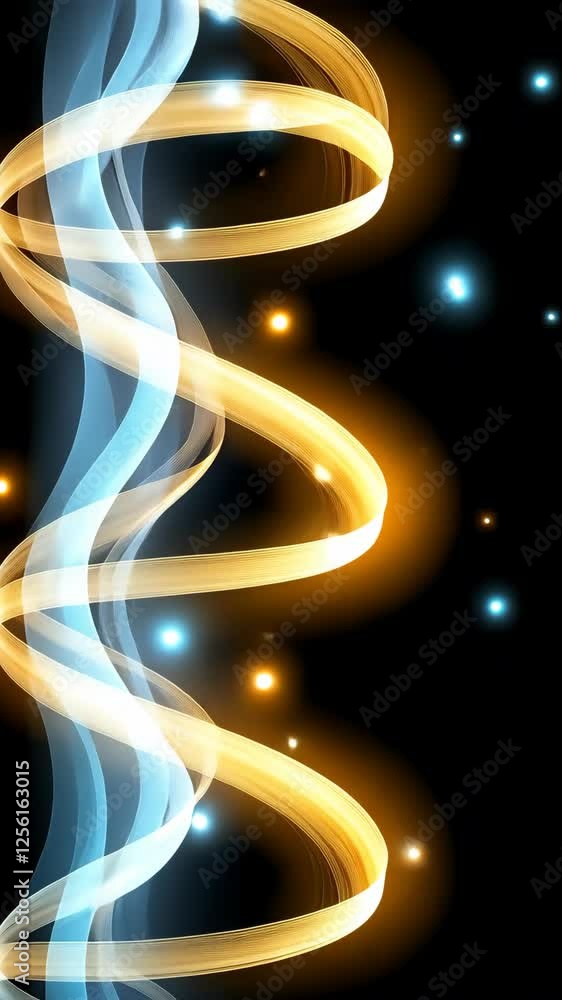 Poster bright colors and dynamic light trails create an engaging spectacle that captivates with movement an