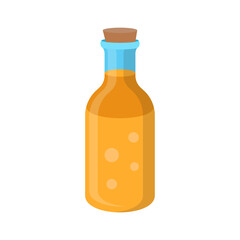 Ayurveda Oil flat vector illustration isolated