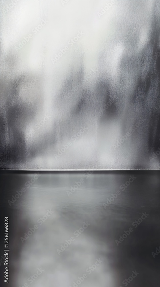 Poster abstract blurred background with a soft gradient and reflective surface.