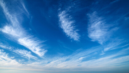 blue sky cirrus clouds