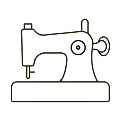 Sewing Machine and Sewing High Quality Vector Illustrations for Tailoring and Craft Projects
