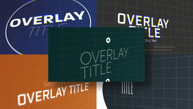 3D Basic Text Motion | 3D Motion Titles with Control Panels