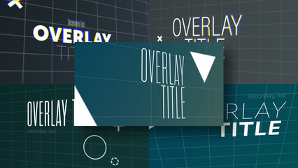 3D Modern Typography Display | 3D Motion Titles with Control Panels