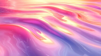 Abstract pink, purple, and orange wavy texture background.