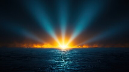 HUD Holographic Circle and Light Spot on Transparent Background