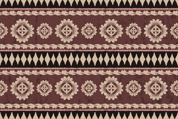 Motifs African boho paisley Floral Ikat pattern embroidery border. Ethnic ikat floral Ethnic Indian Pattern Ikat pattern Ethnic Pattern.Border Indian floral Aztec embroidery border seamless patterns. © supachai